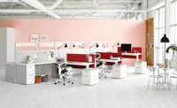 Action Office with Renew Sit-to-Stand Tables
