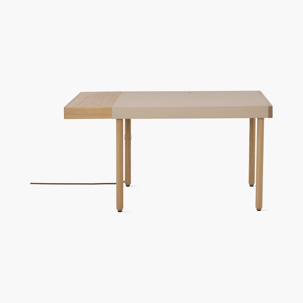 New Canaan Leatherwrap Sit-to-Stand Desk New Canaan Leatherwrap Sit-to-Stand Desk, Left Drawer