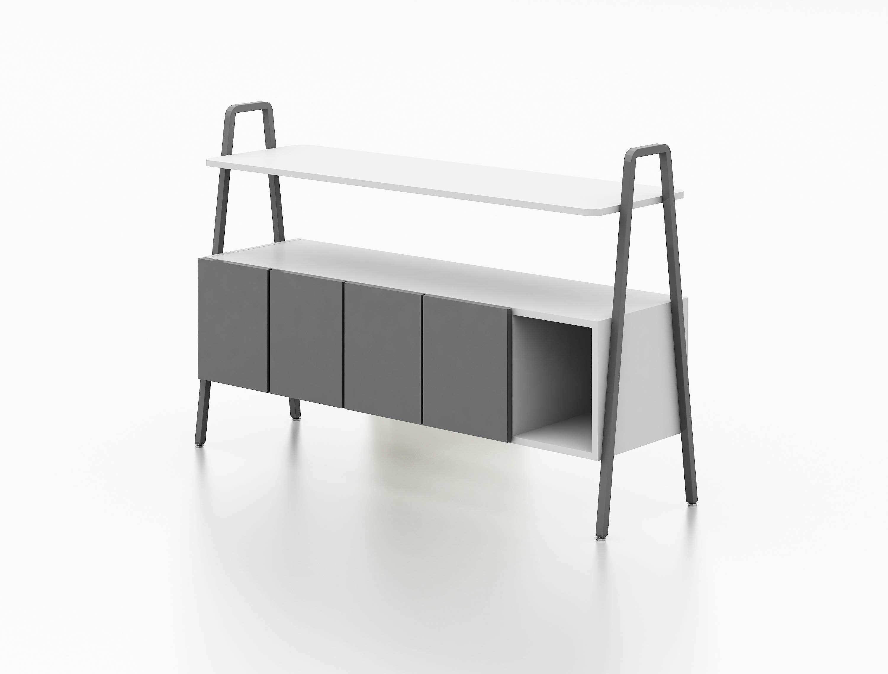 Rockwell Unscripted, Storage, a-frame uprights, console