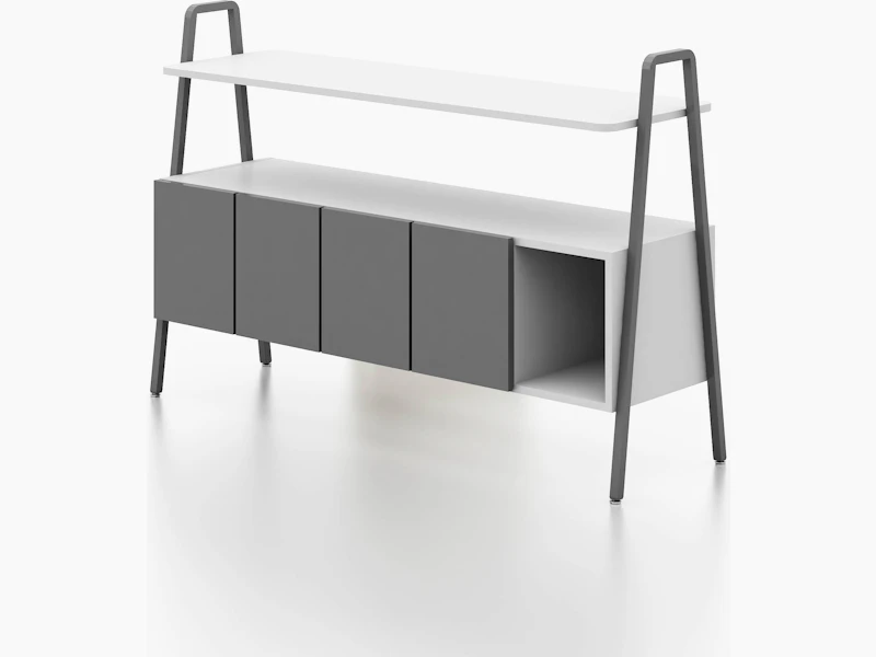 Rockwell Unscripted, Storage, a-frame uprights, console