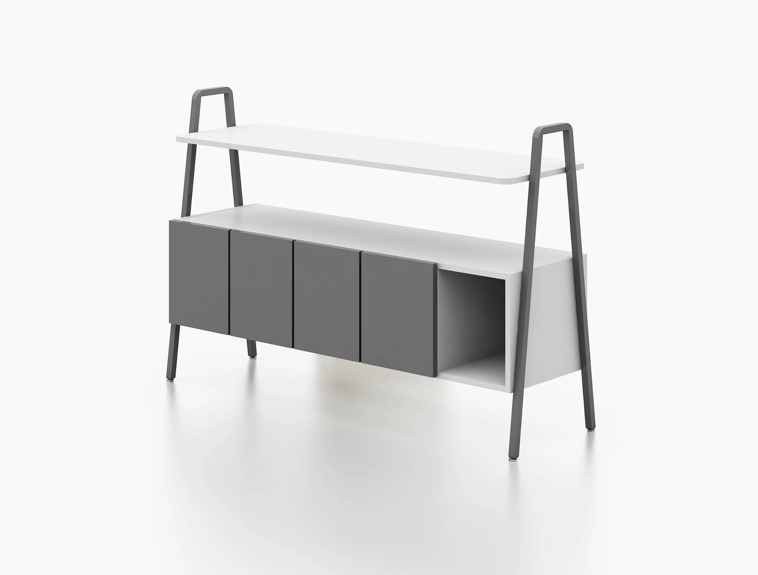 Rockwell Unscripted, Storage, a-frame uprights, console