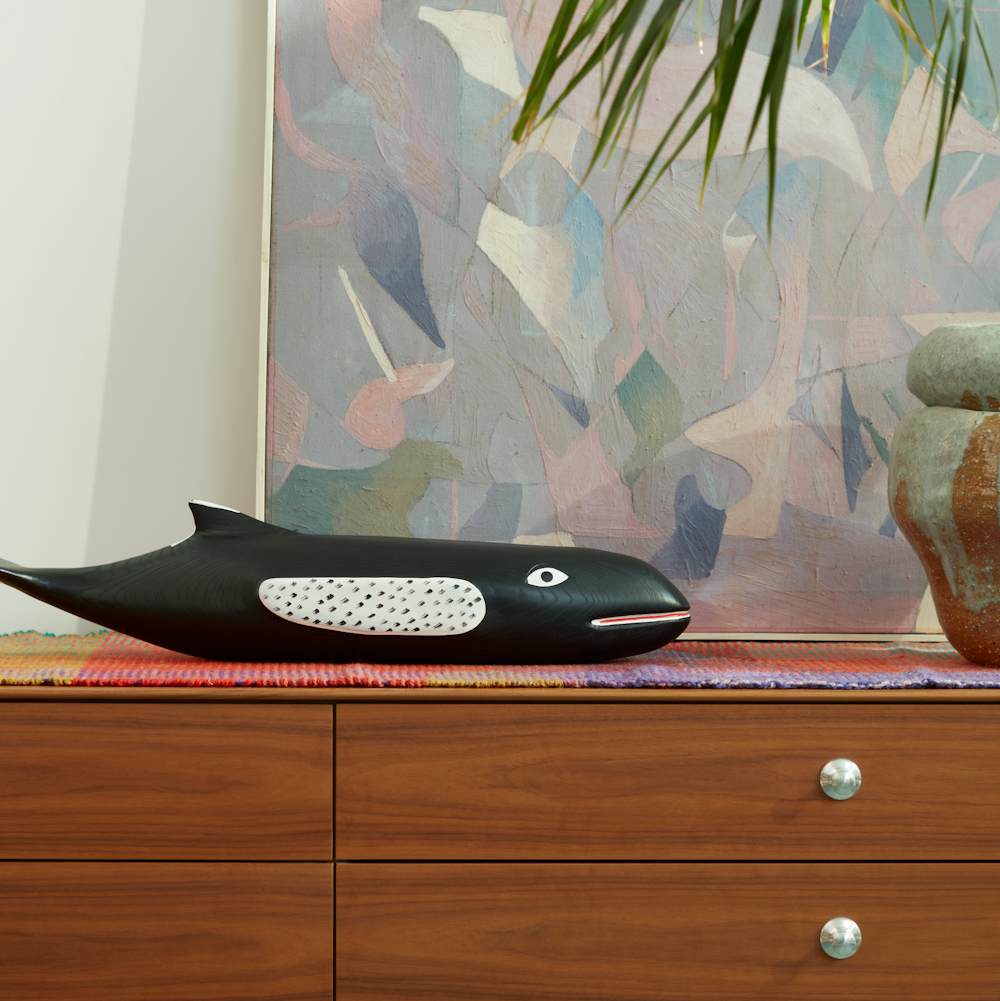 Eames whale rug