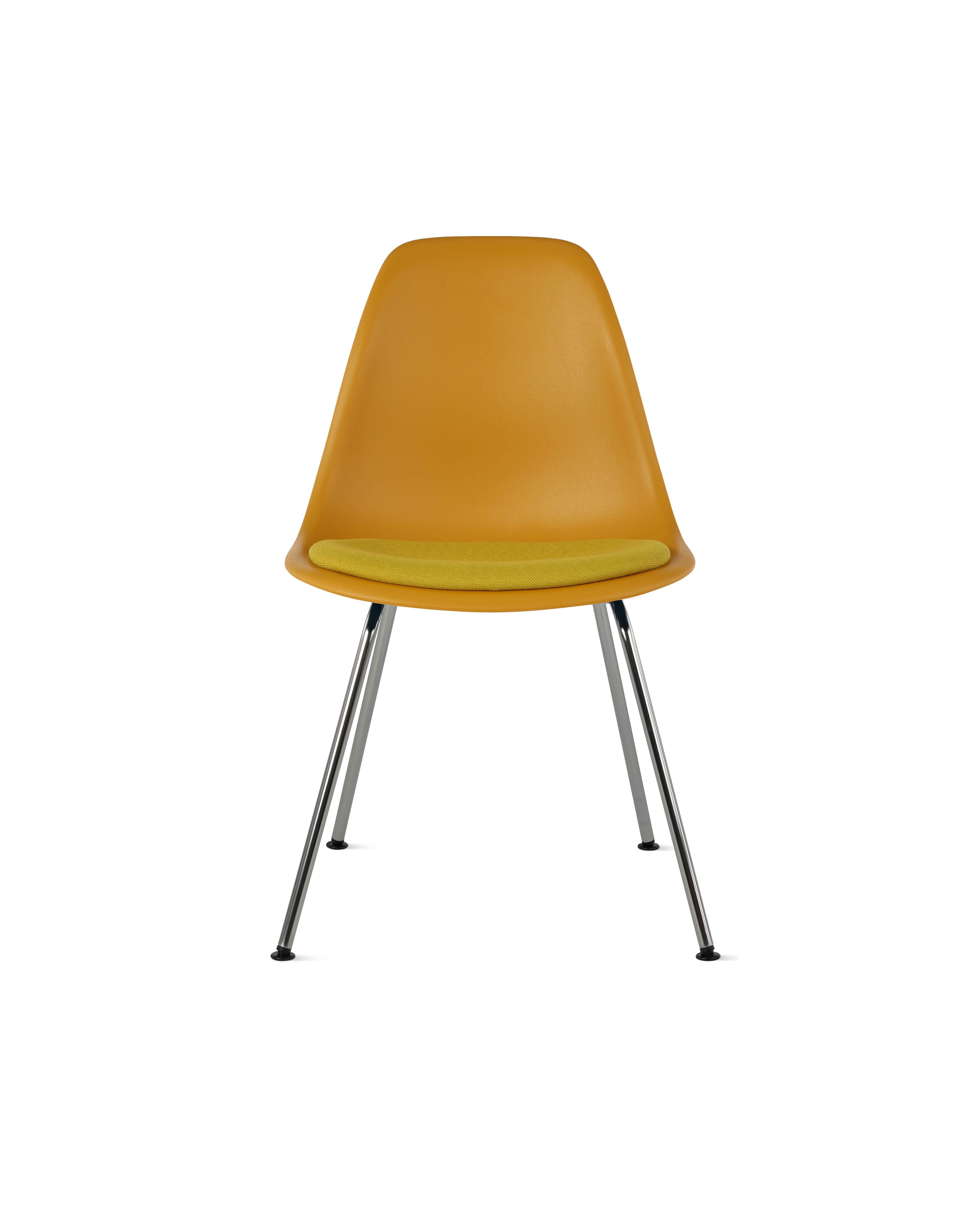 Eames Molded Plastic Side Chair with Seat Pad