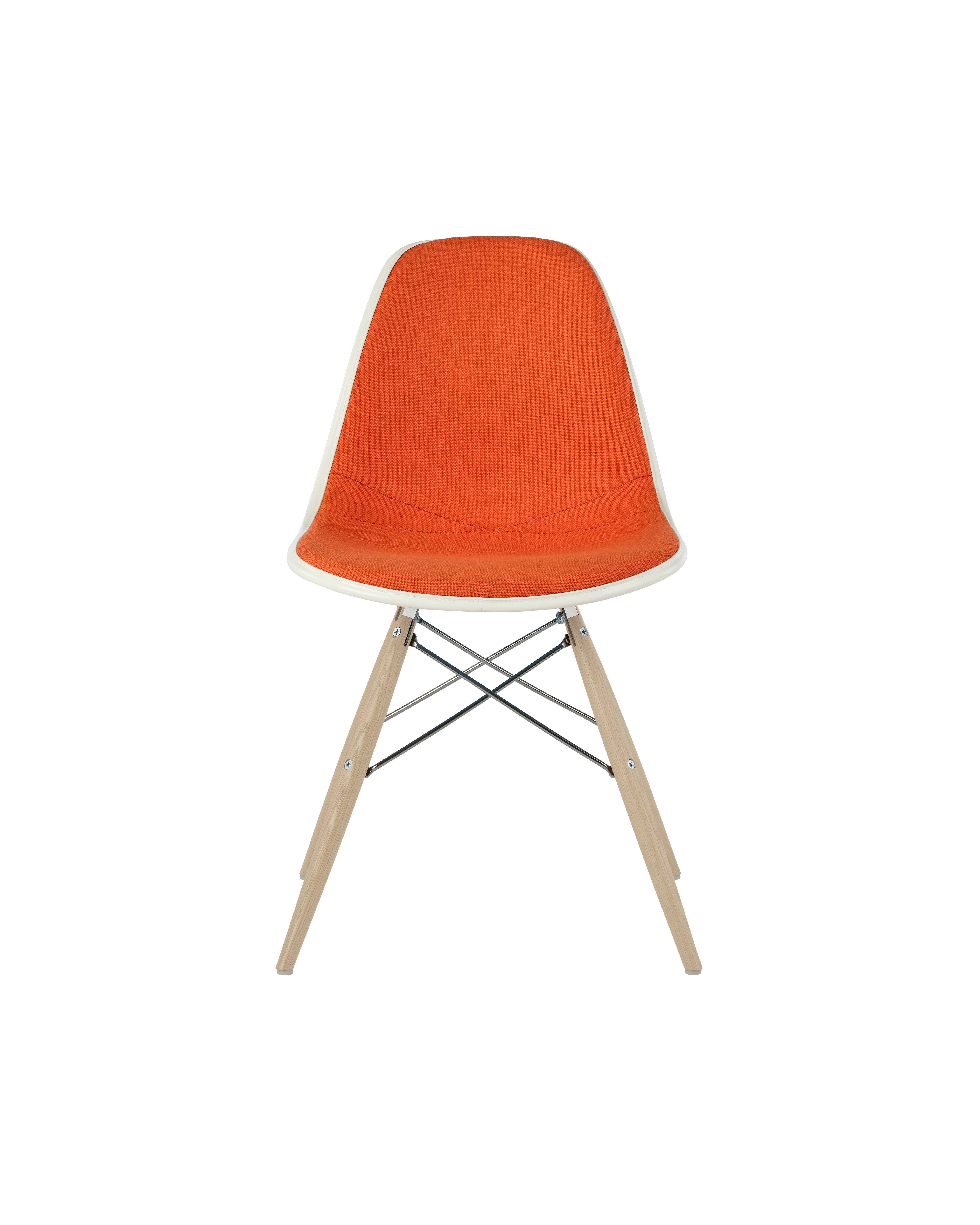 Eames Upholstered Molded Plastic Side Chair