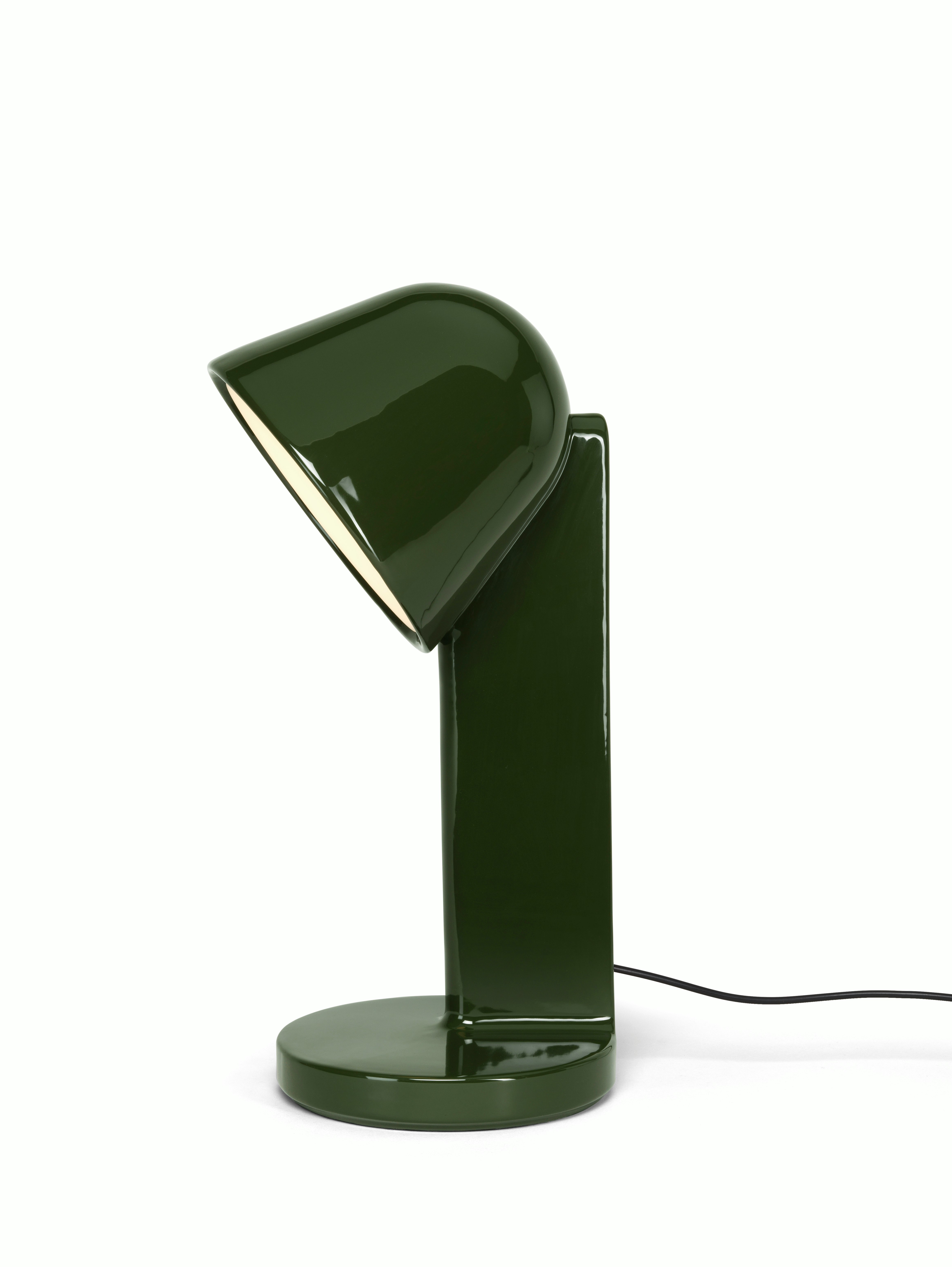 Ceramique Table Lamp - Down, Ceramic, Green