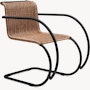 MR Armchair - Armchair, Rattan, Black