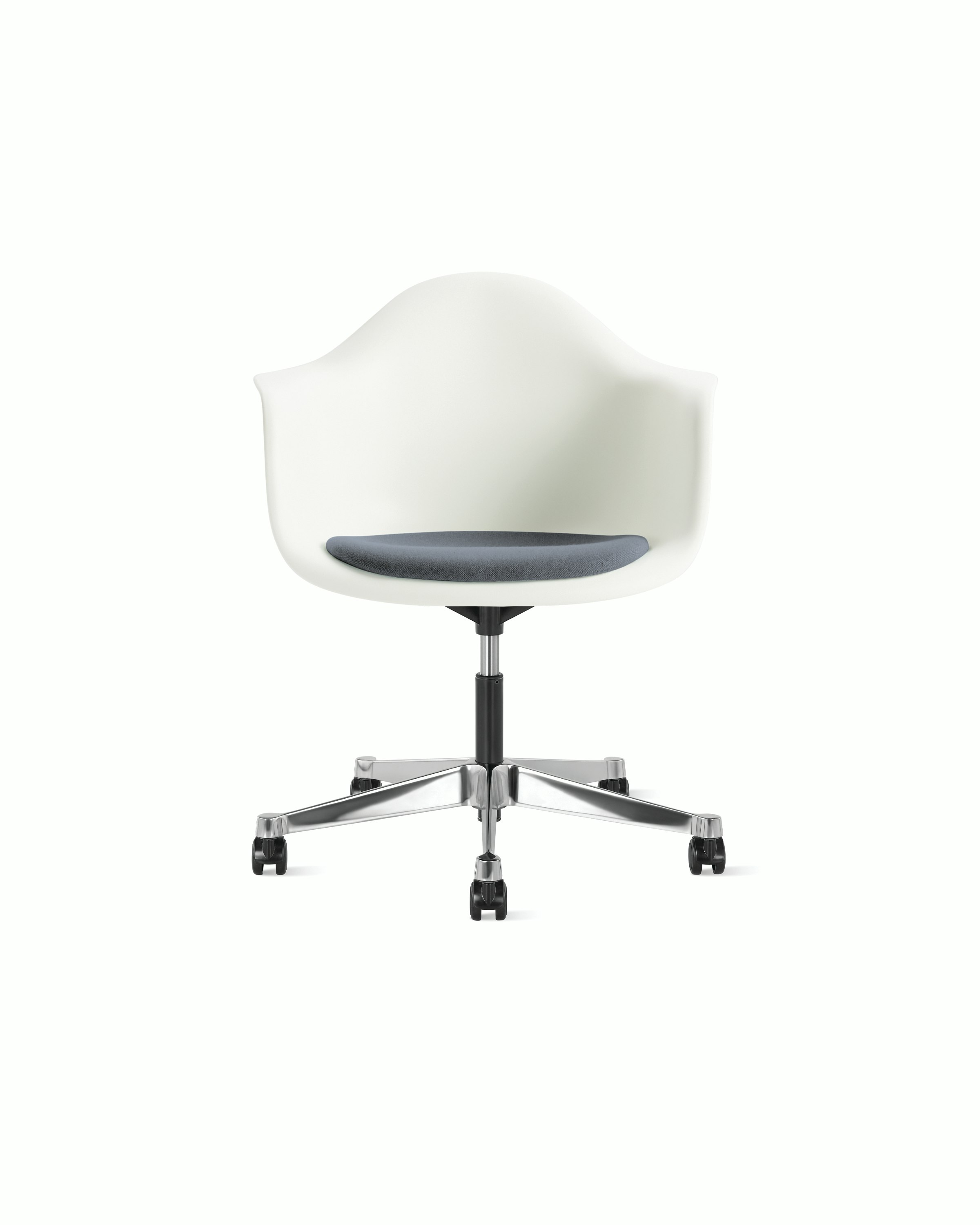 【正規品】Vitra Eames Plastic Chair ホワイト イームズ Eames Molded Plastic Task Armchair with Seatpad – Herman Miller Store
