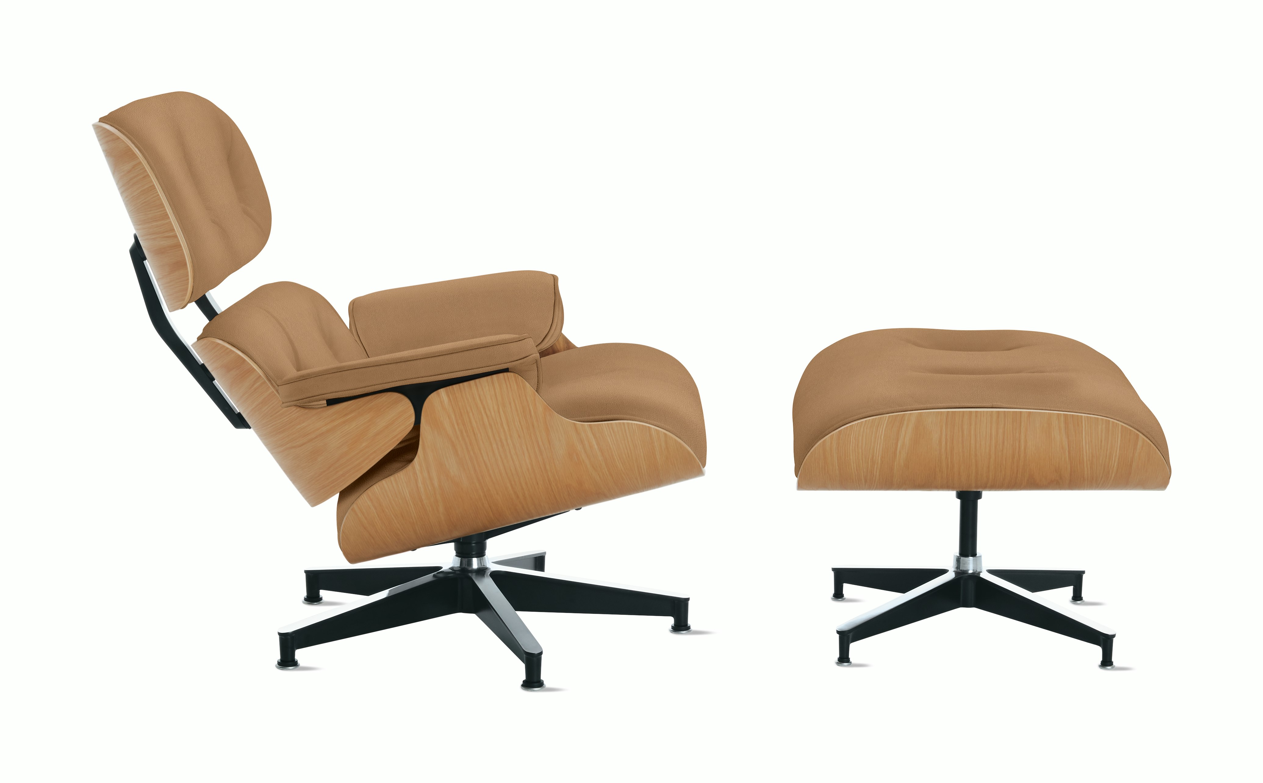 Eames Lounge and Ottoman in Prone and Stow leathers