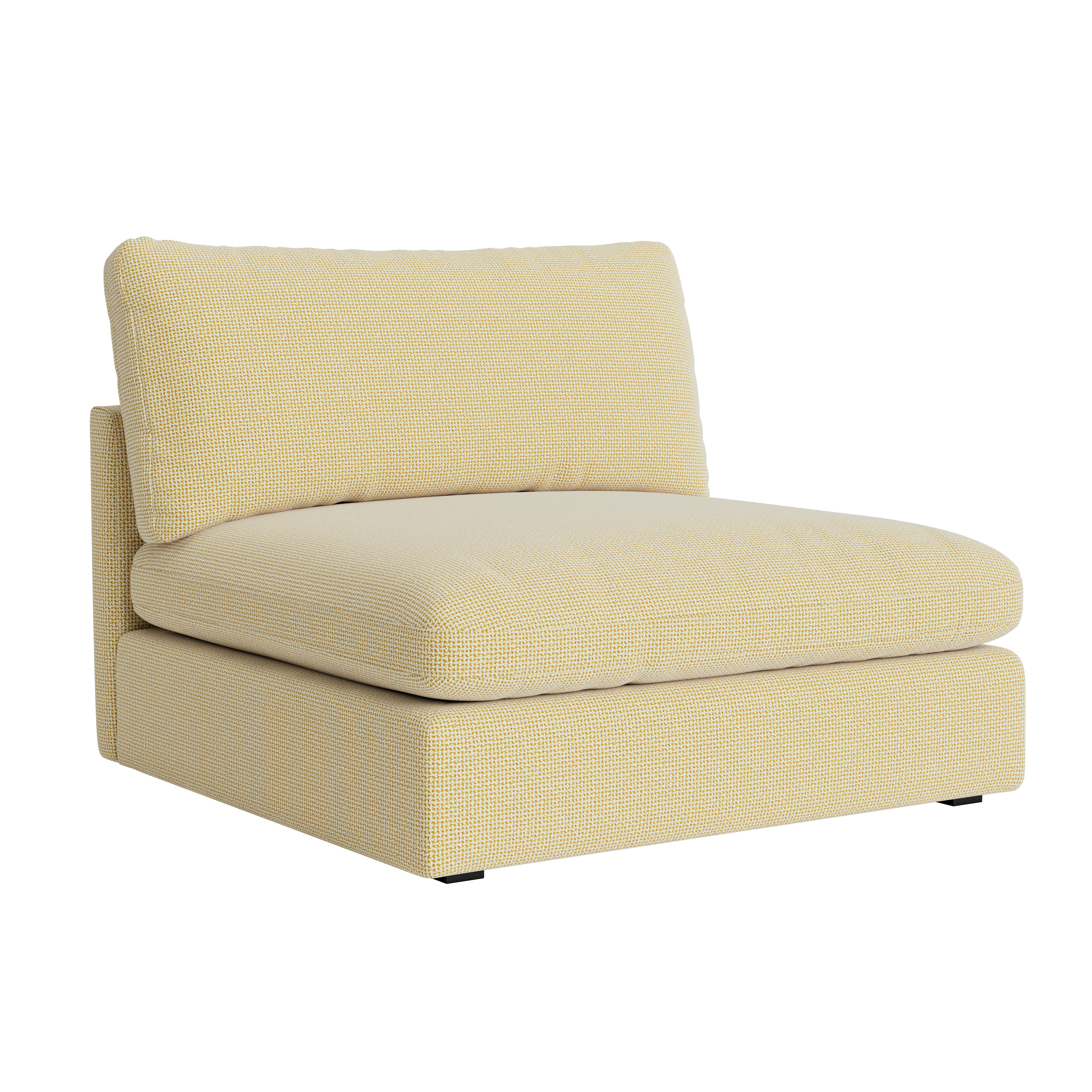 Hackney Lounge 2.0 Armless Single Seater - Tartaglia, 857 Ochre White