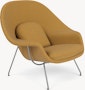 Womb Chair - Medium,  Classic Boucle,  Yam,  Polished Chrome