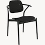 Iquo Stacking Arm Chair - Black