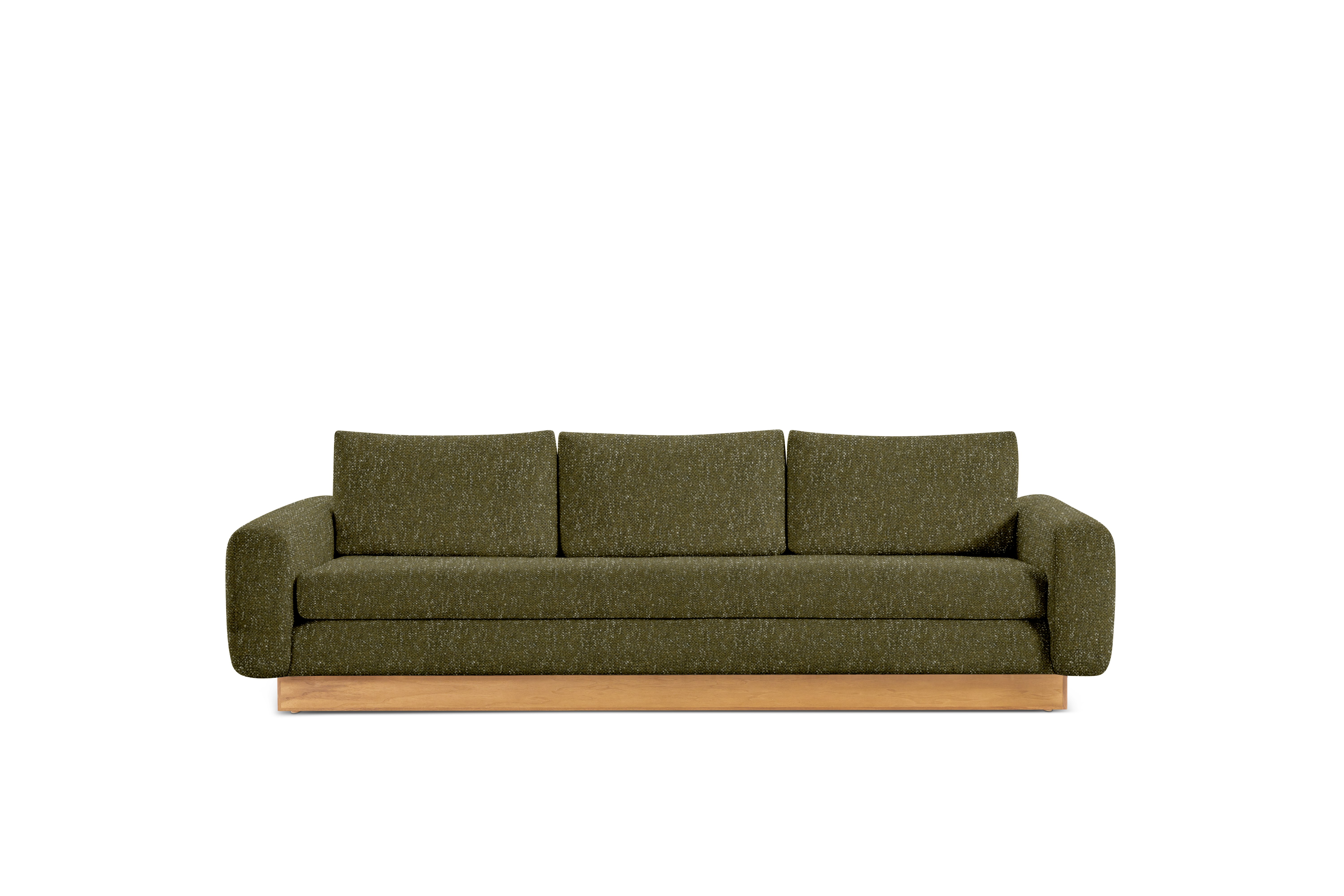Mesa Sofa - Novato,  Olive,  Oak