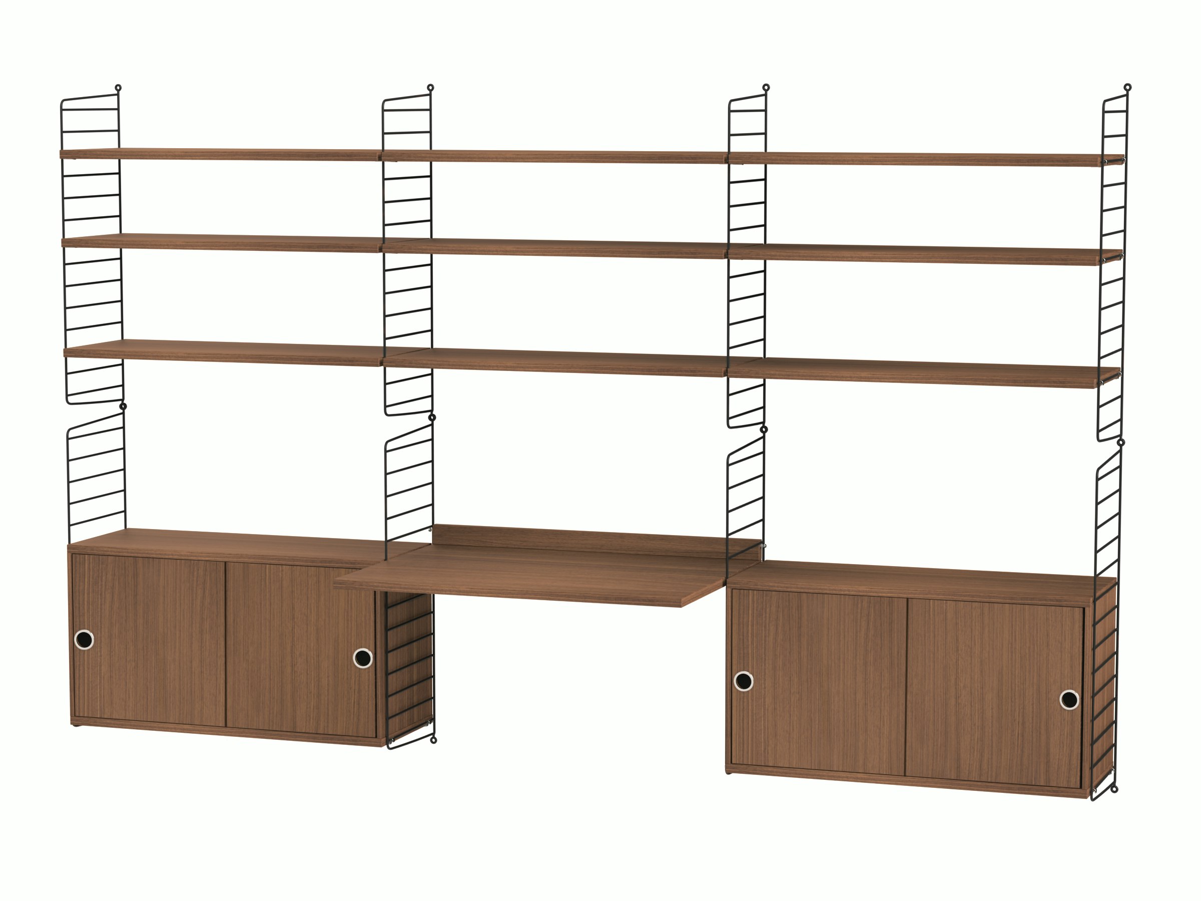 String Workspace Cabinet Shelving - Configuration F