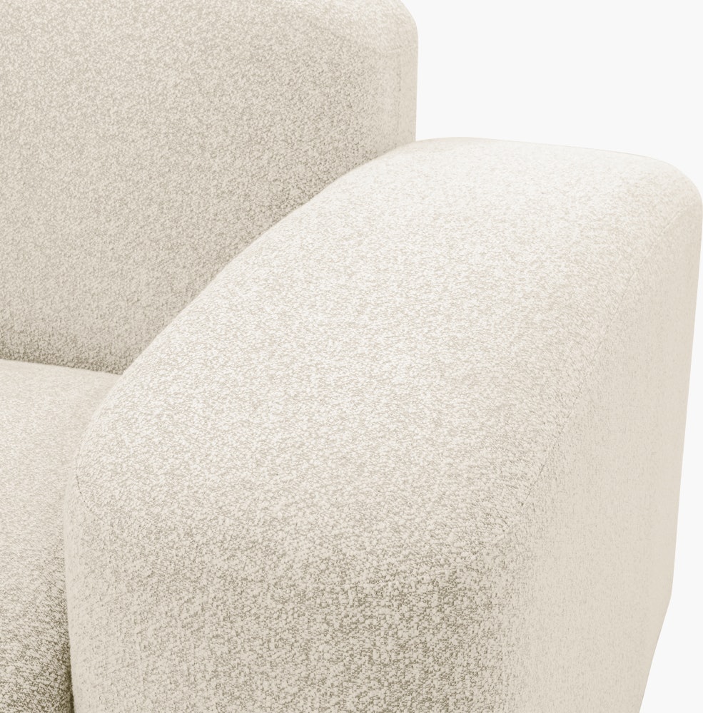 Muse Outdoor One Arm Single Seat - Left Arm Facing, Collaroy Static