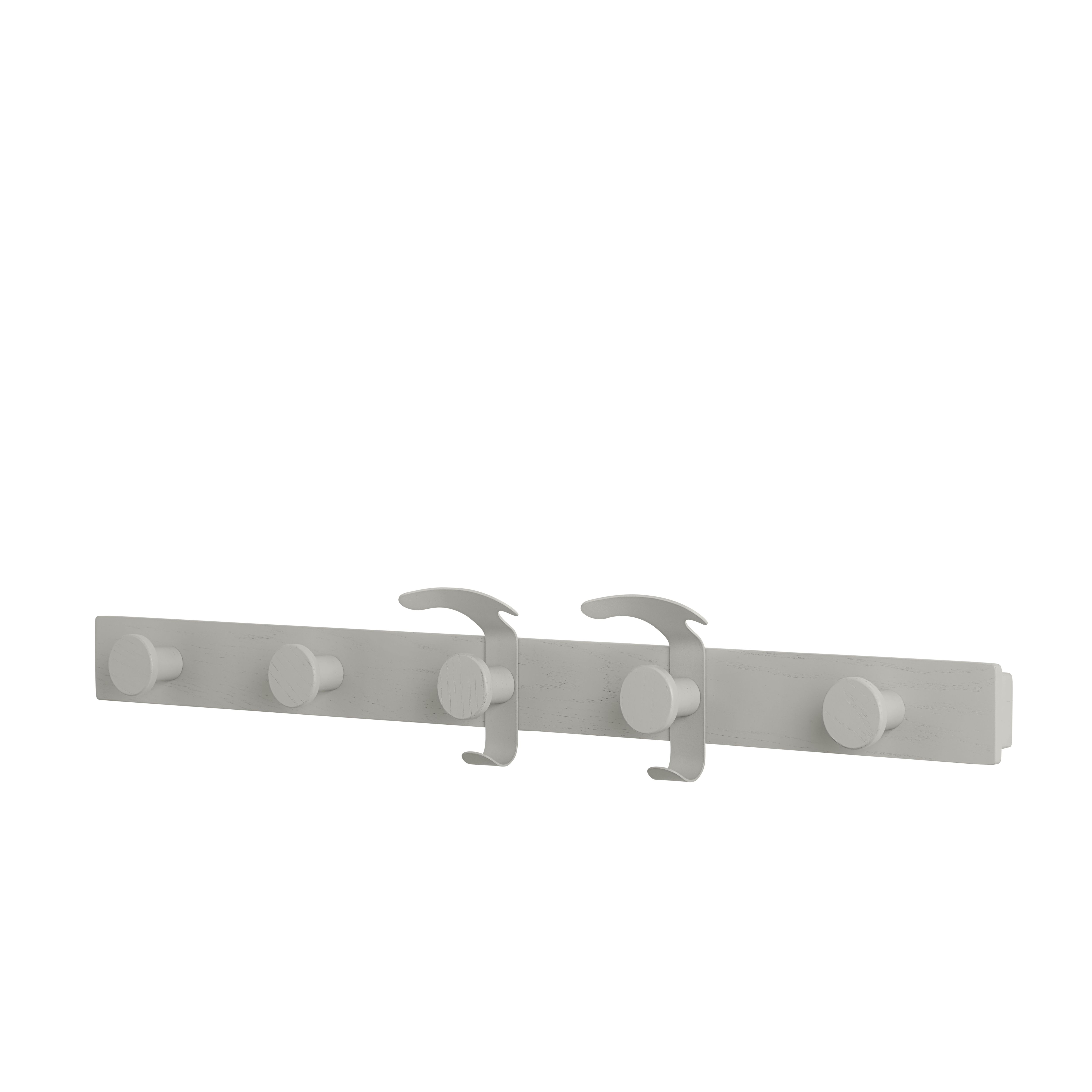 Plank Coat Rack\RACK: Grey\HOOK: Grey