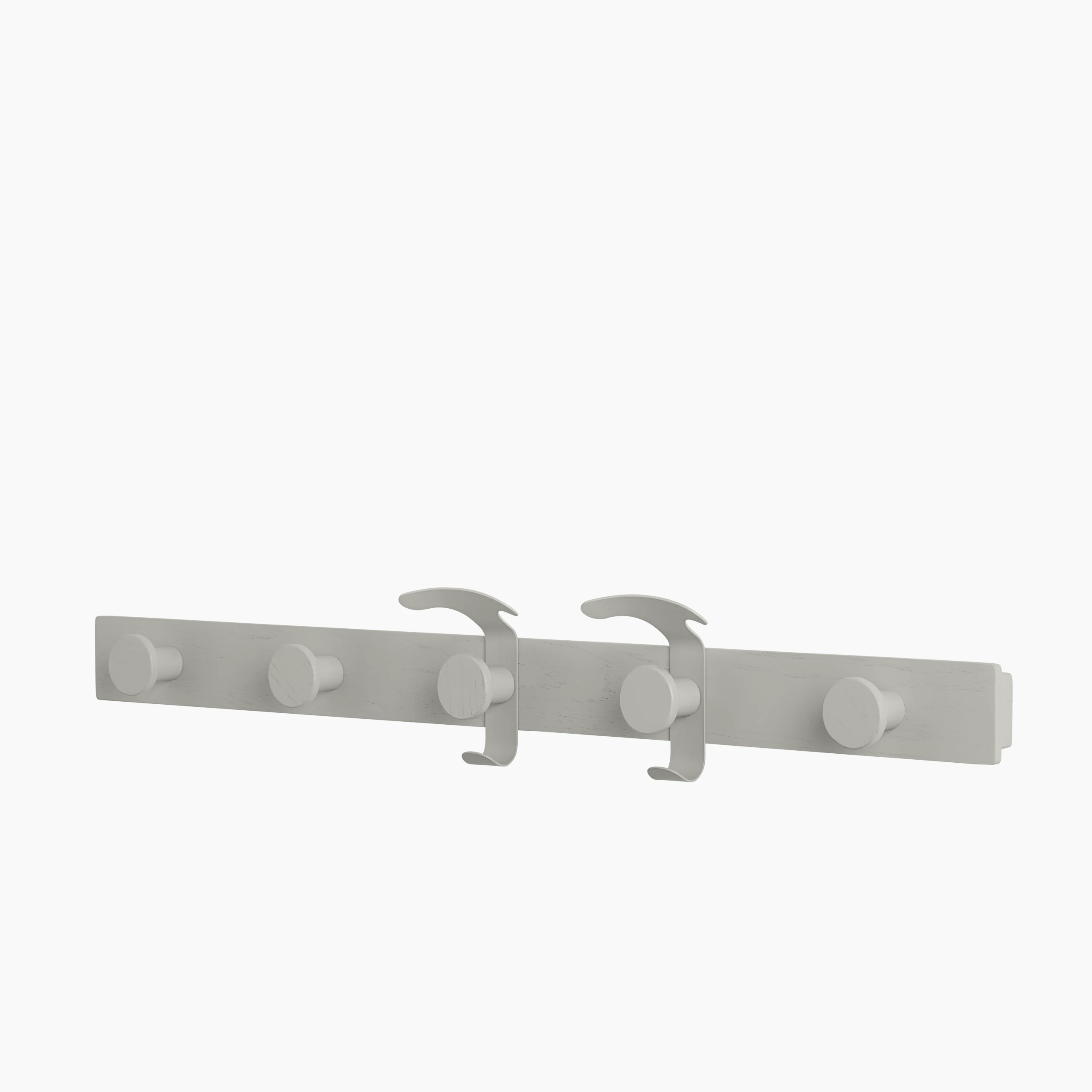 Plank Coat Rack\RACK: Grey\HOOK: Grey