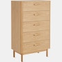 Miro 5 Drawer Dresser - Tall