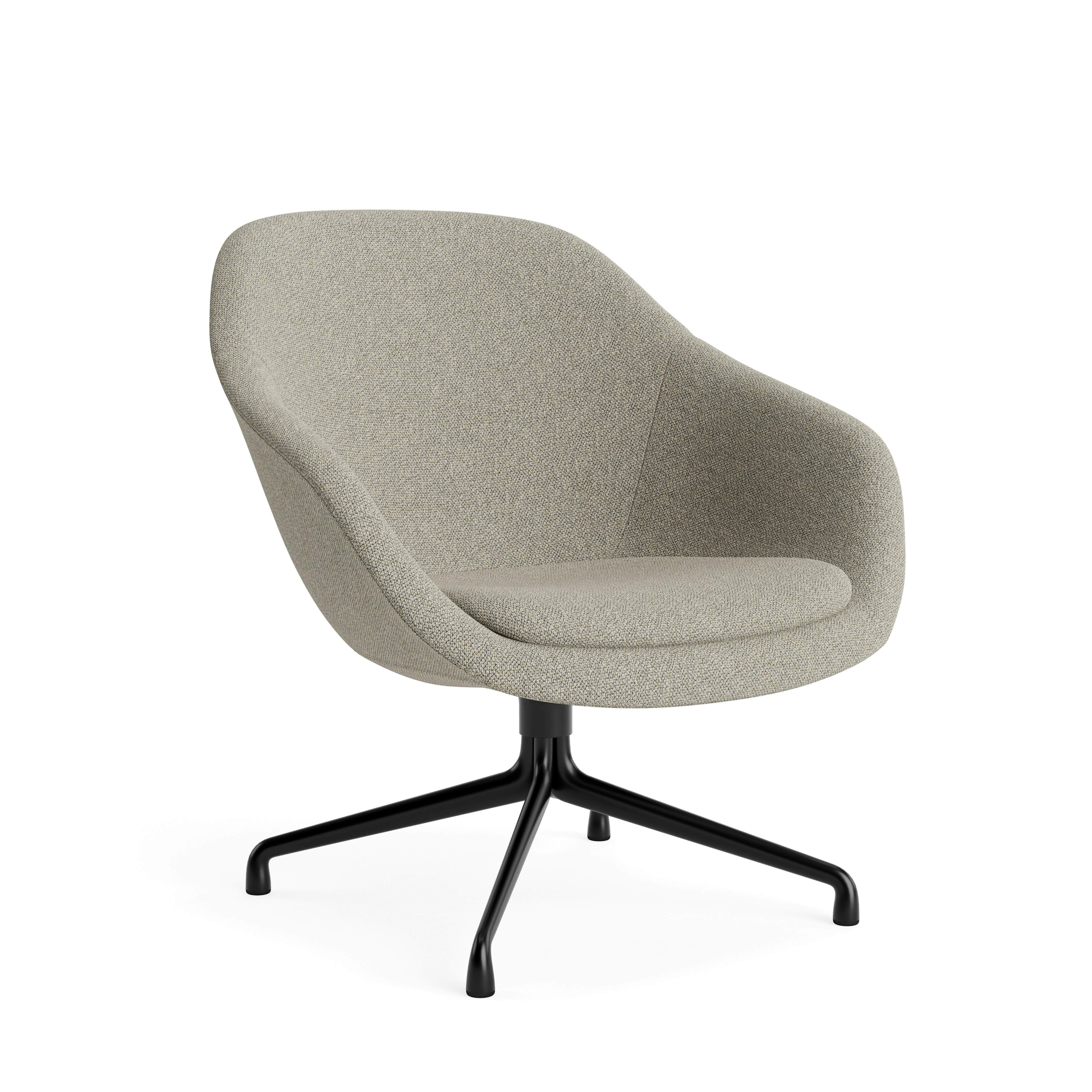 AAL 81 Swivel Chair, Low Back - Standard, Loft, 200 Cobblestone, Black