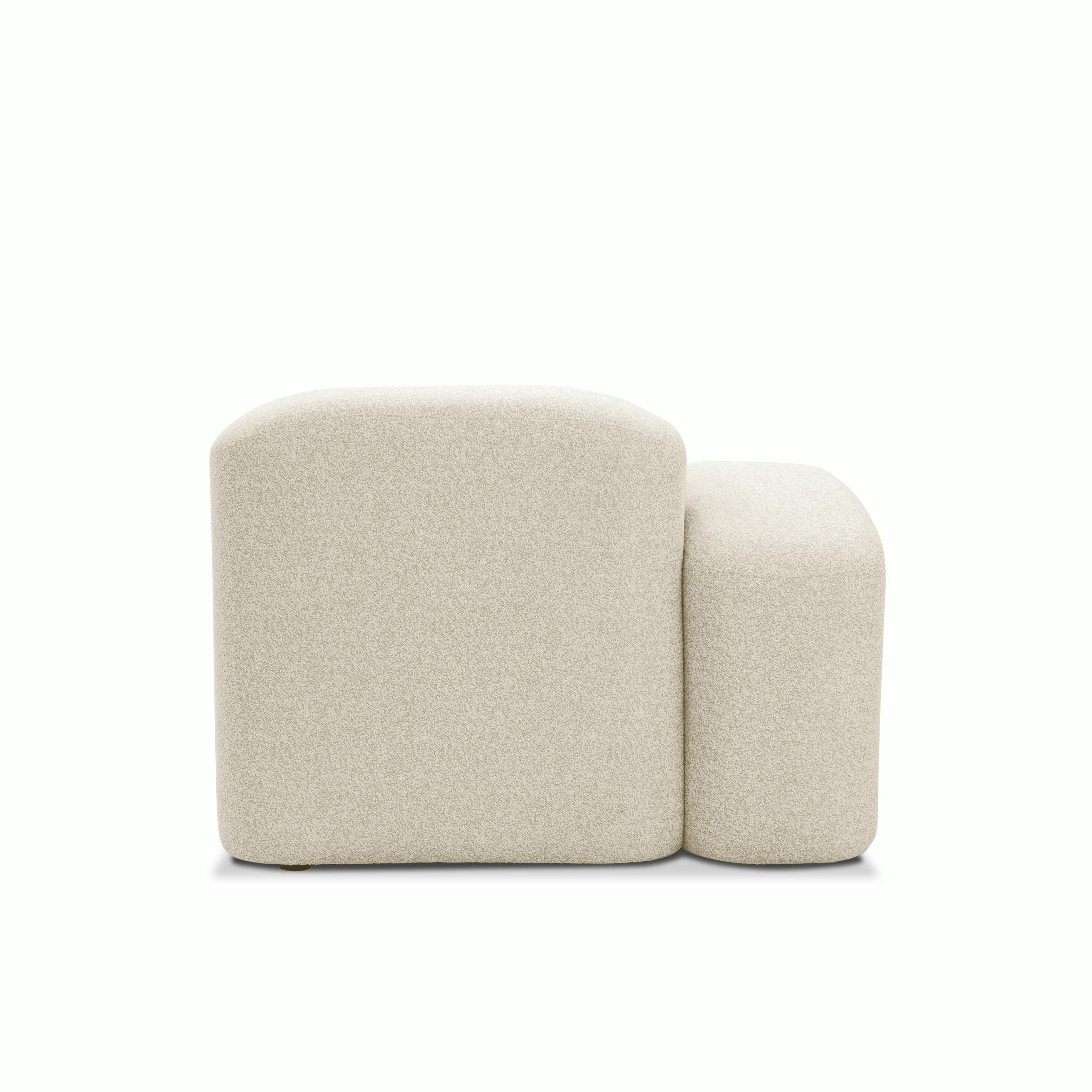 Muse Outdoor One Arm Single Seat - Left Arm Facing, Collaroy Static