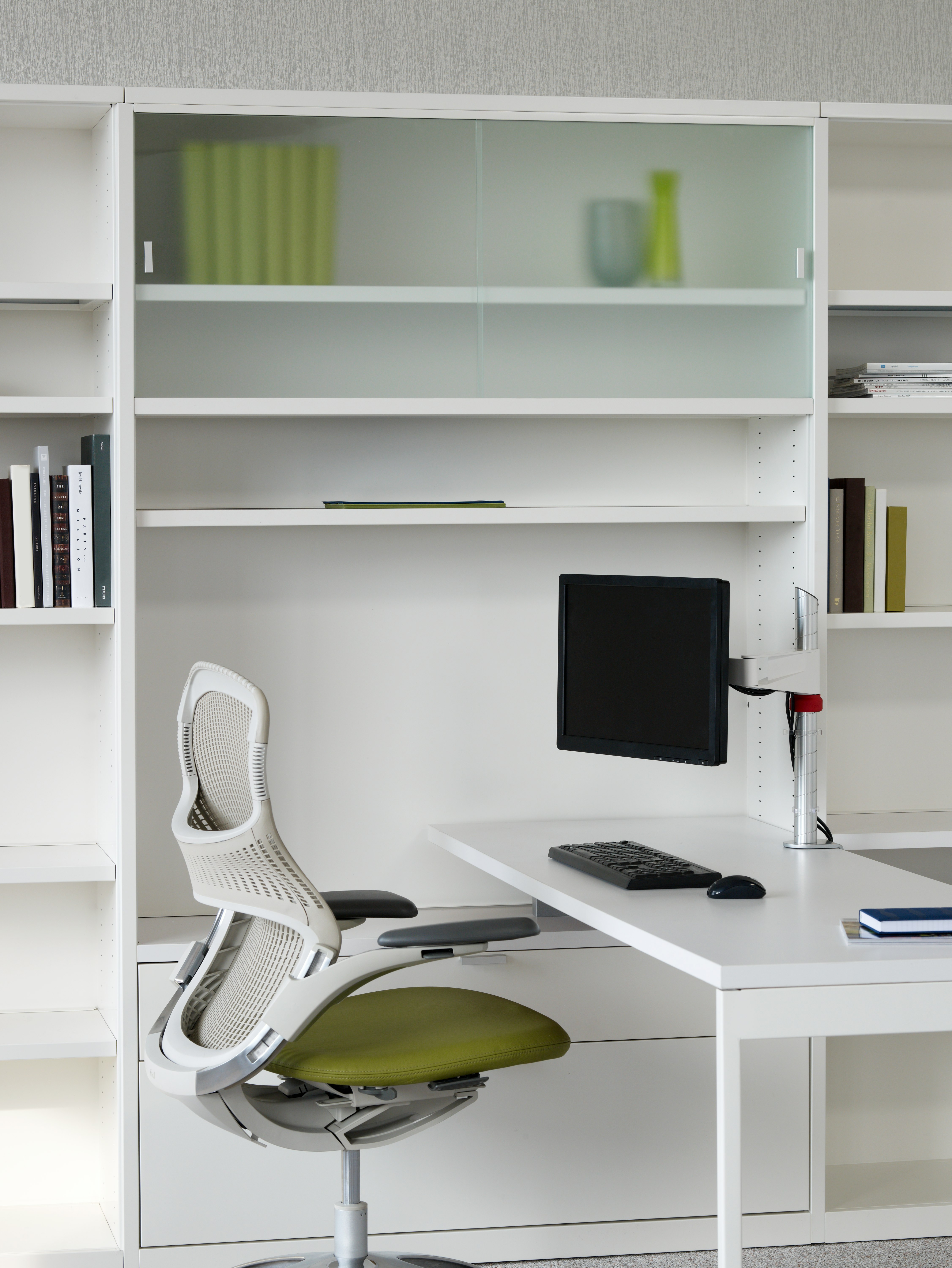 Template Storage System; featuring Generation by Knoll and the Sapper Monitor Arm