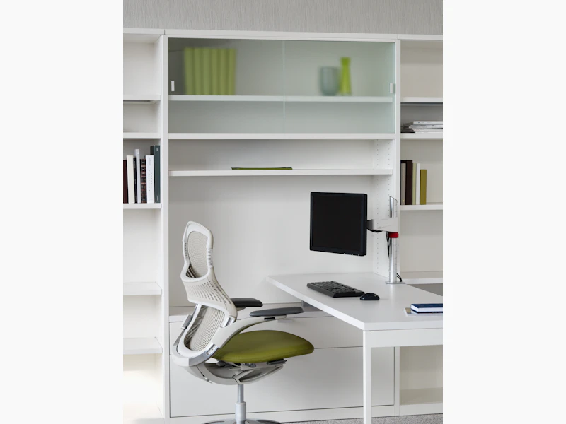 Template Storage System; featuring Generation by Knoll and the Sapper Monitor Arm