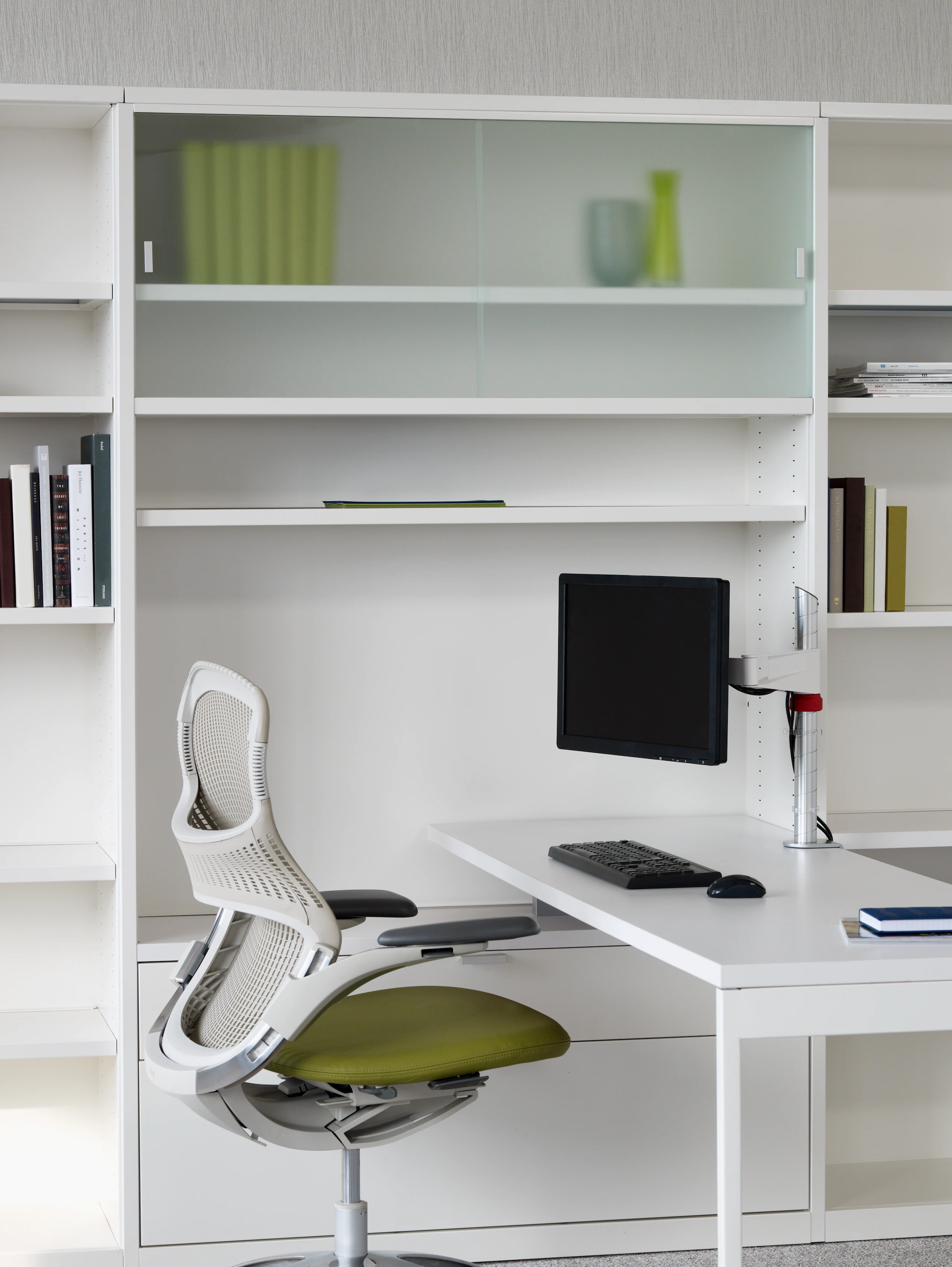 Template Storage System; featuring Generation by Knoll and the Sapper Monitor Arm