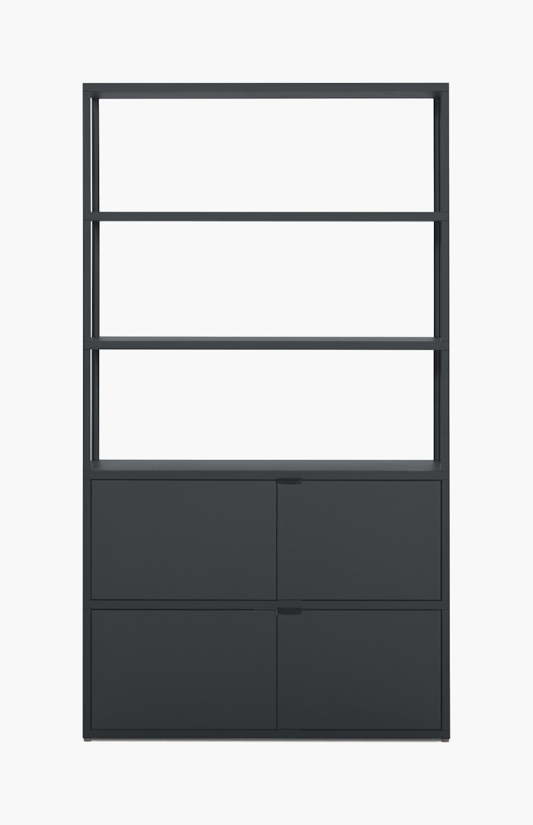New Order Bookshelf, High Single with Double Storage