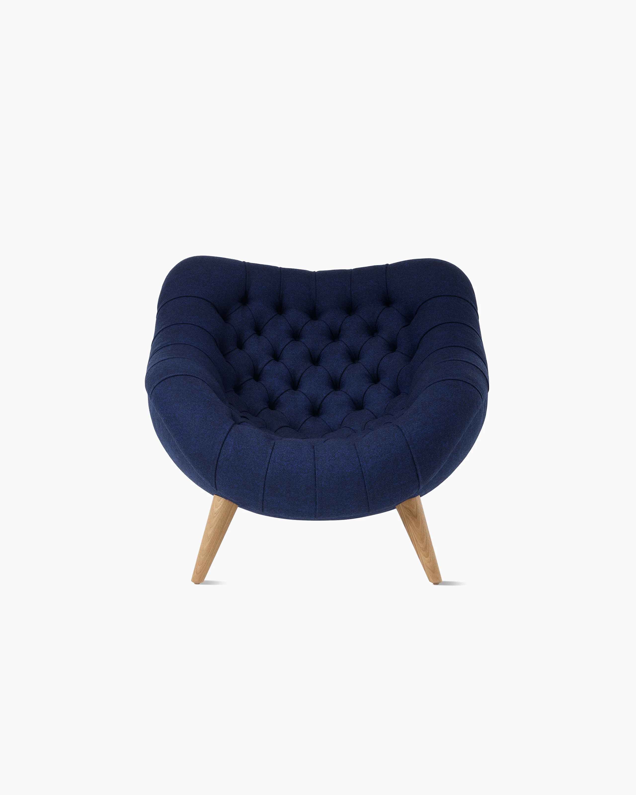 Rohde Easy Chair in blue front view.
