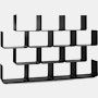 Elysée Bookshelf, Configuration B in Black