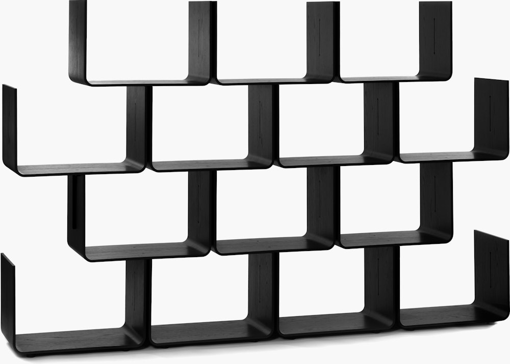 Elysée Bookshelf, Configuration B in Black
