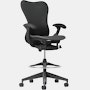 Mirra 2 Stool in Graphite with Graphite Butterfly Suspension and Fixed seat