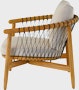 Crosshatch Outdoor Lounge Chair, profile view.