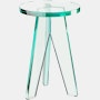 Crystal Side Table in Clear Glass