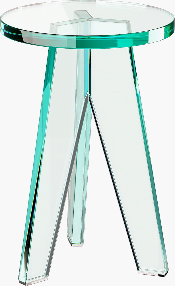 Crystal Side Table in Clear Glass
