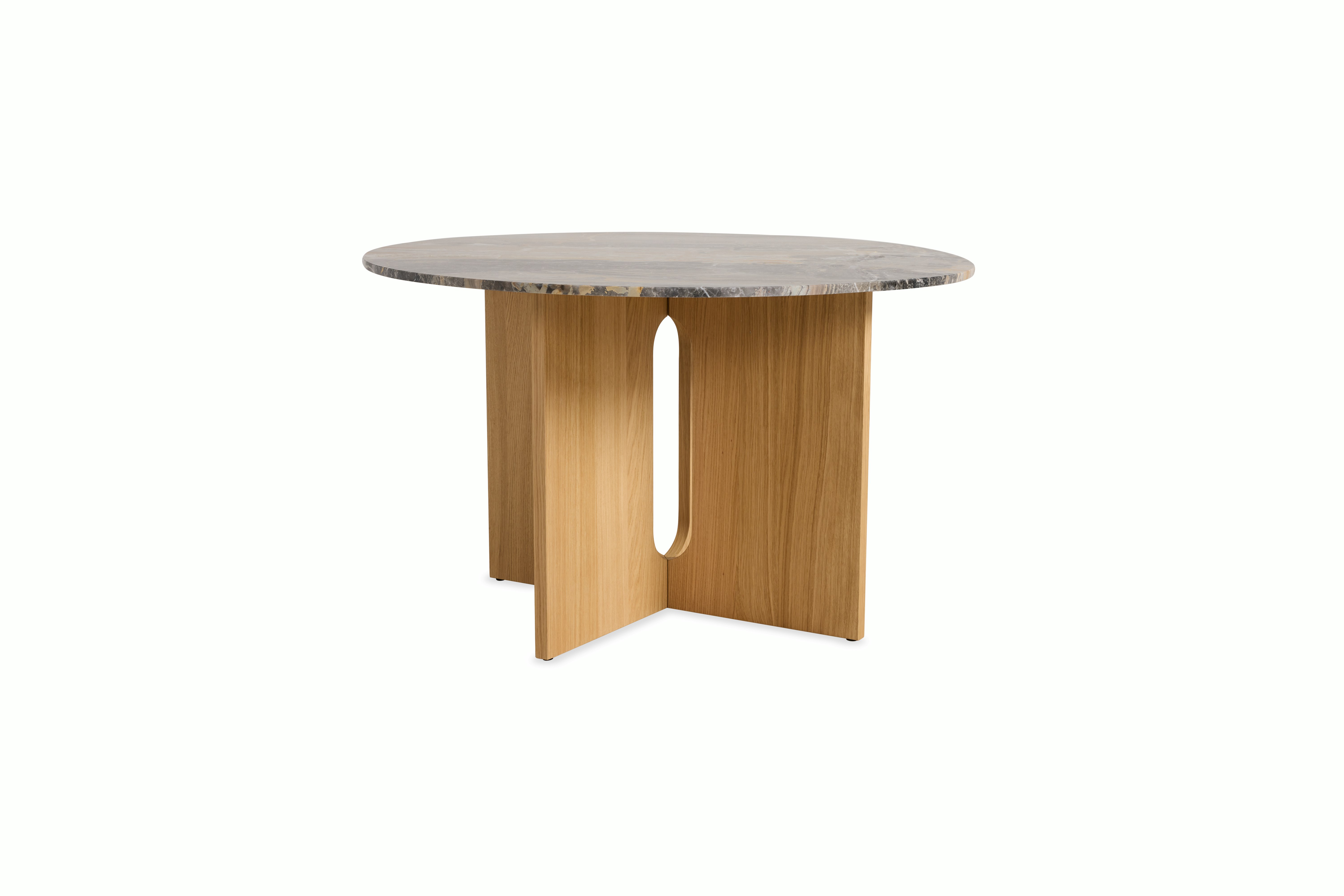 Androgyne Dining Table,  grey-galaxy,  oak
