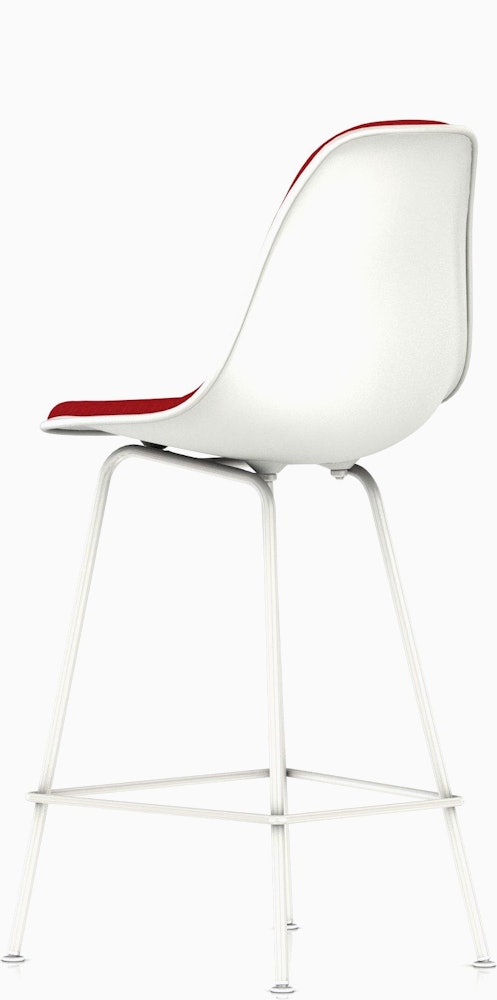 Eames Upholstered Molded Plastic Counter Stool - DSHCX.U