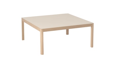 A 3/4 view of a Workshop Coffee Table by Muuto
