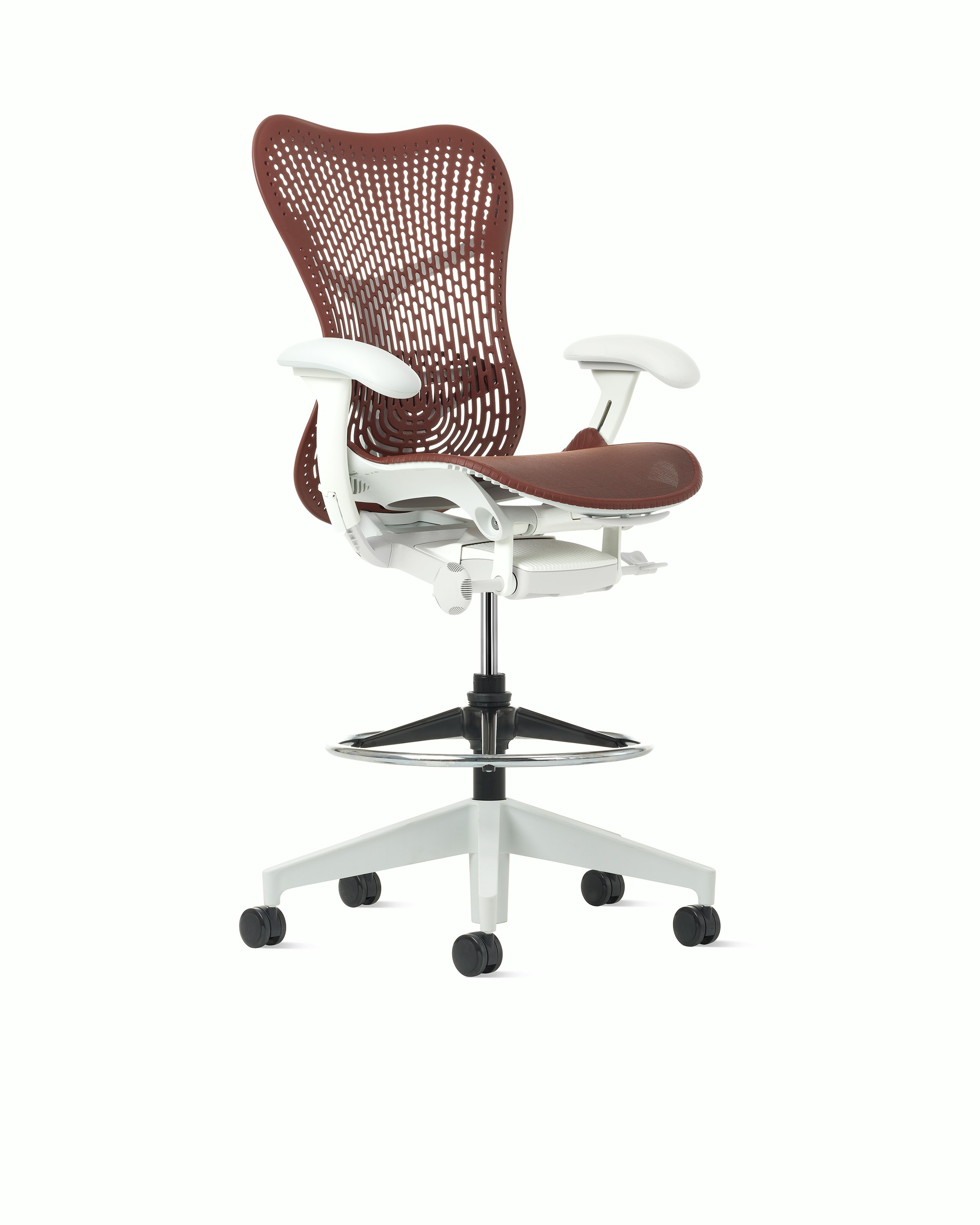 Mirra 2 Stool in Alpine with Cordovan Triflex suspension and FlexFront seat