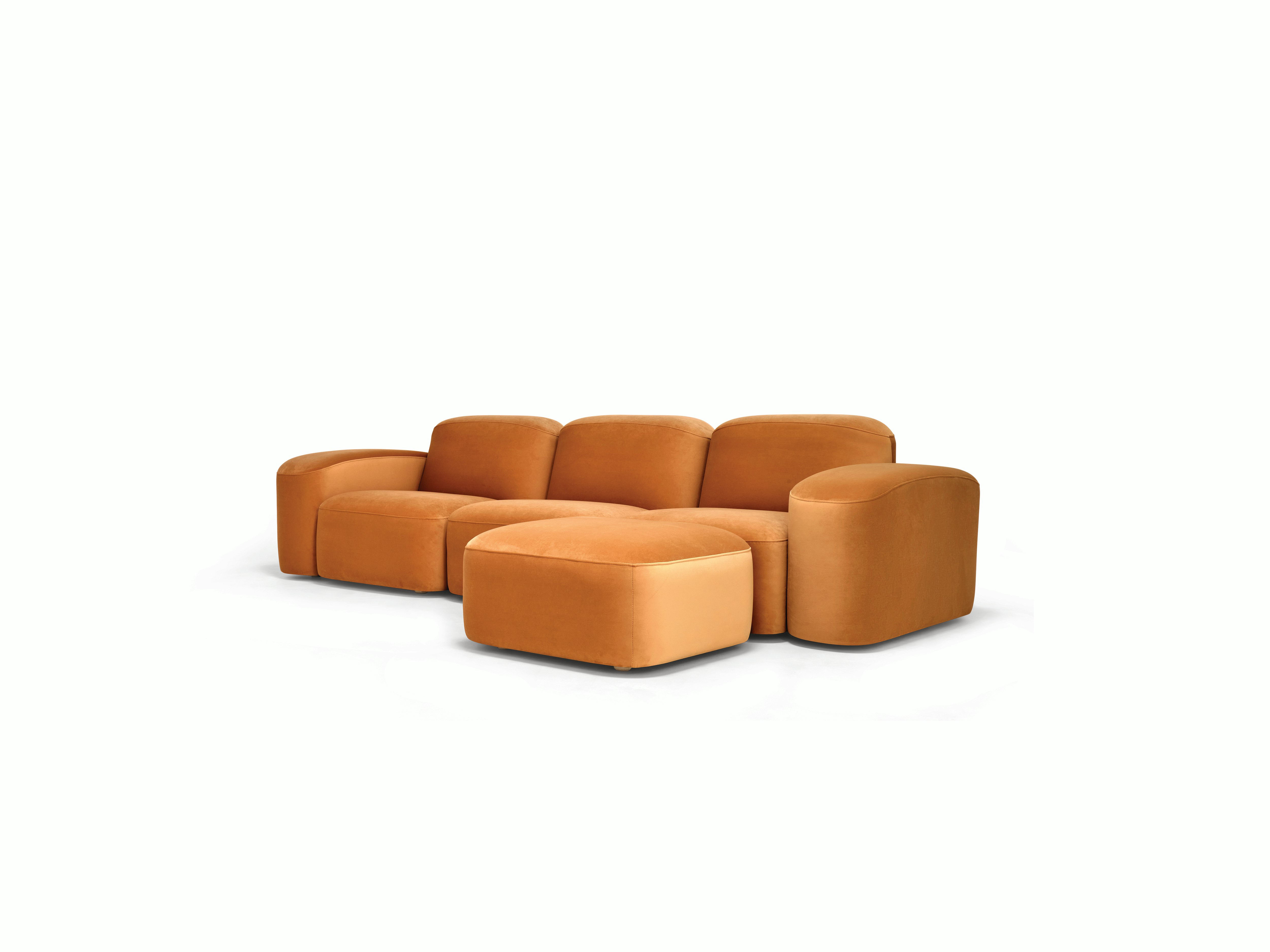 Muse Sofa - Three Seater with Muse Ottoman