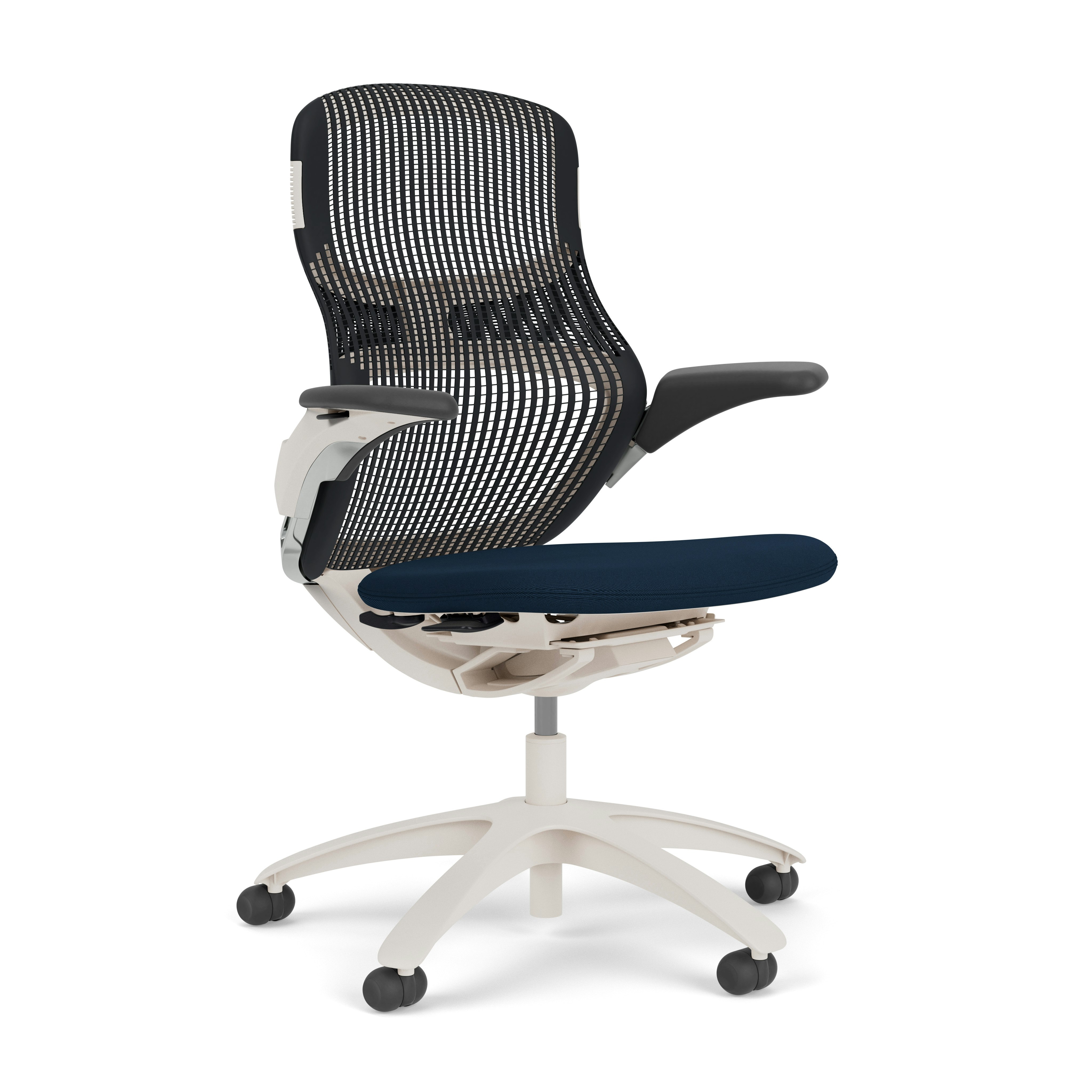 Generation Chair - Light, Height Adjustable, Onyx, Generation, Bluemarine, Plastic Standard, Hard Wheel