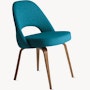 Saarinen Executive Side Chair with Wood Legs