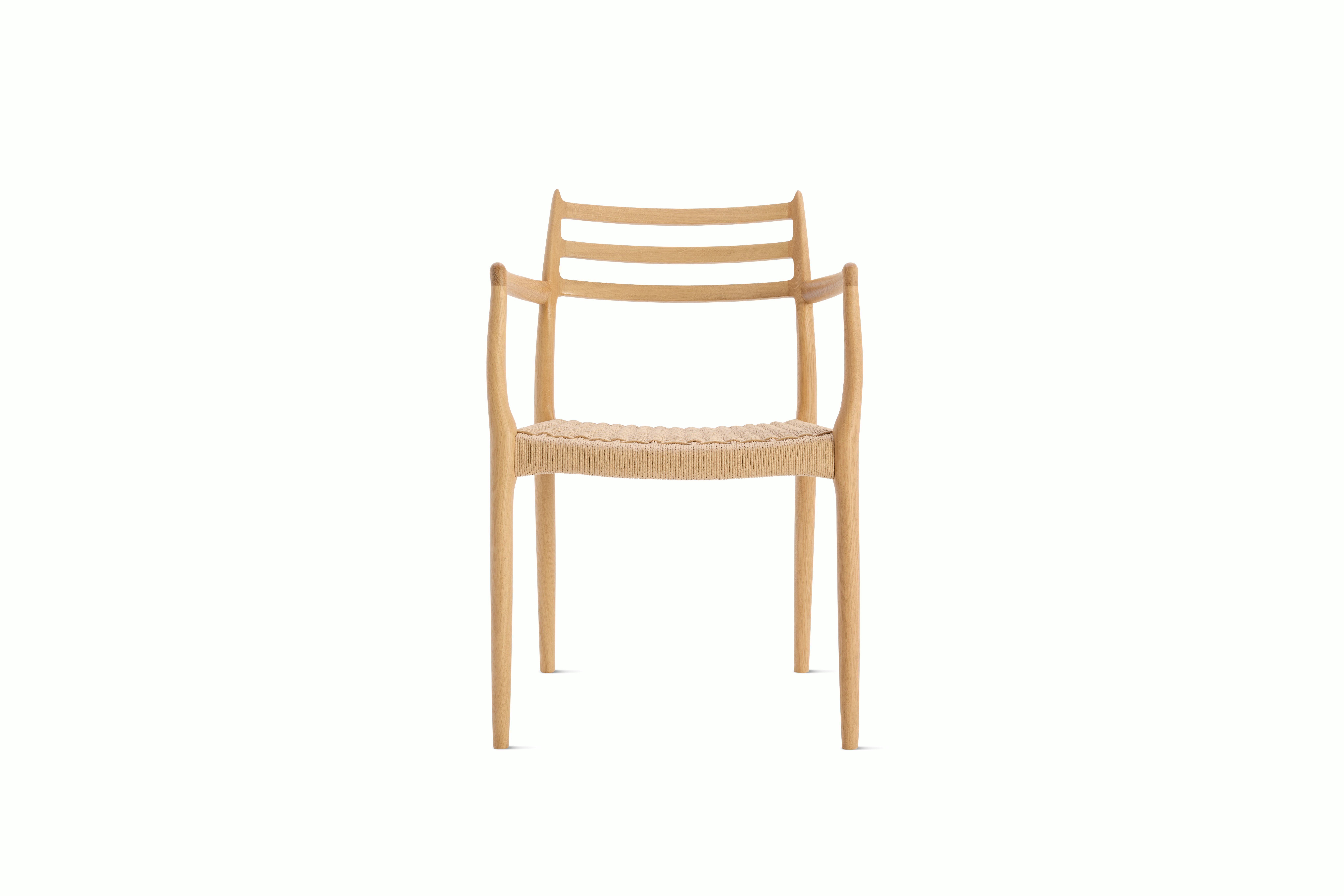 Moller Model 62 Armchair with Woven Seat