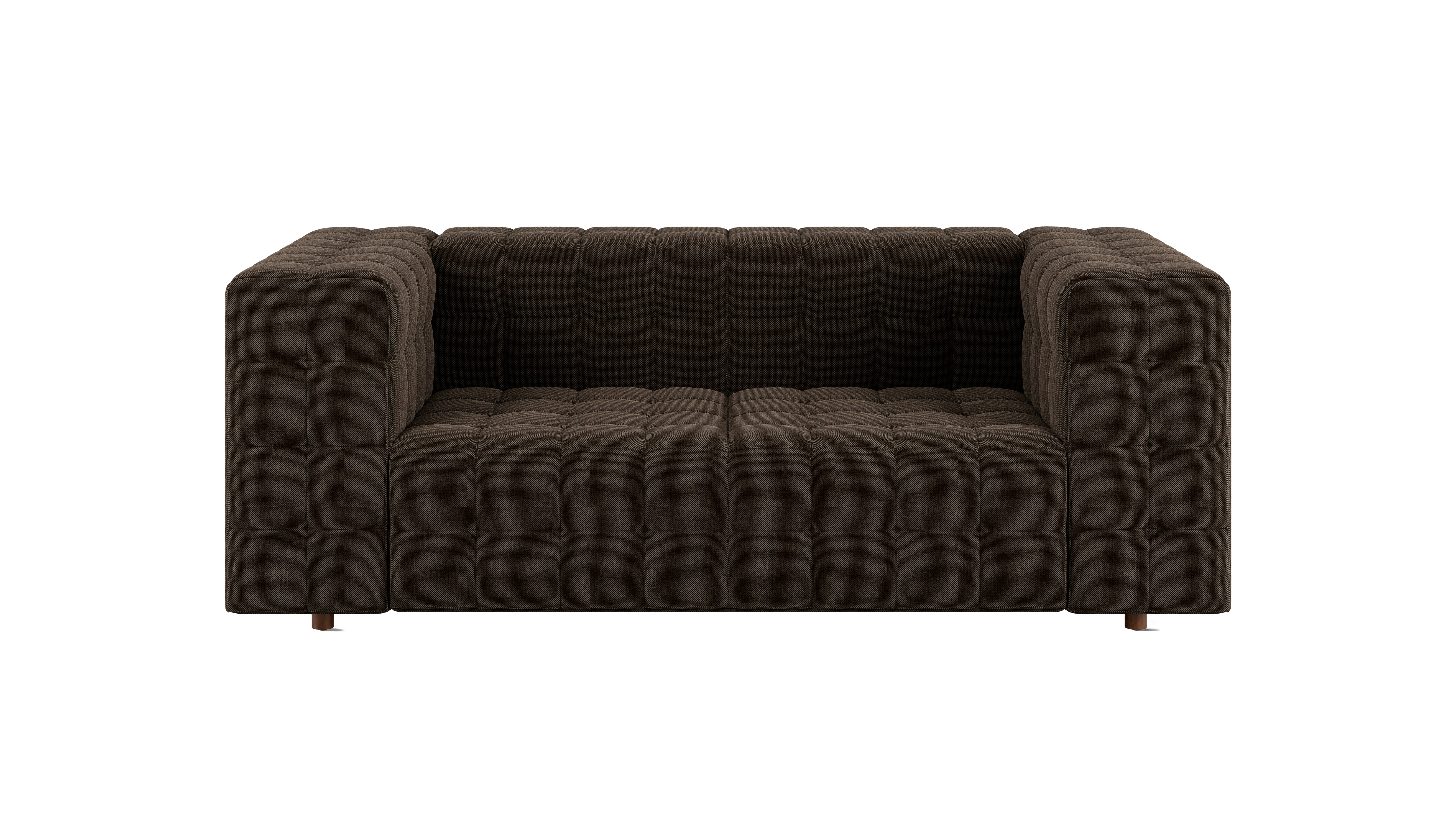 Rapport Sofa 2 Seater in Mode Hollow with Walnut Legs