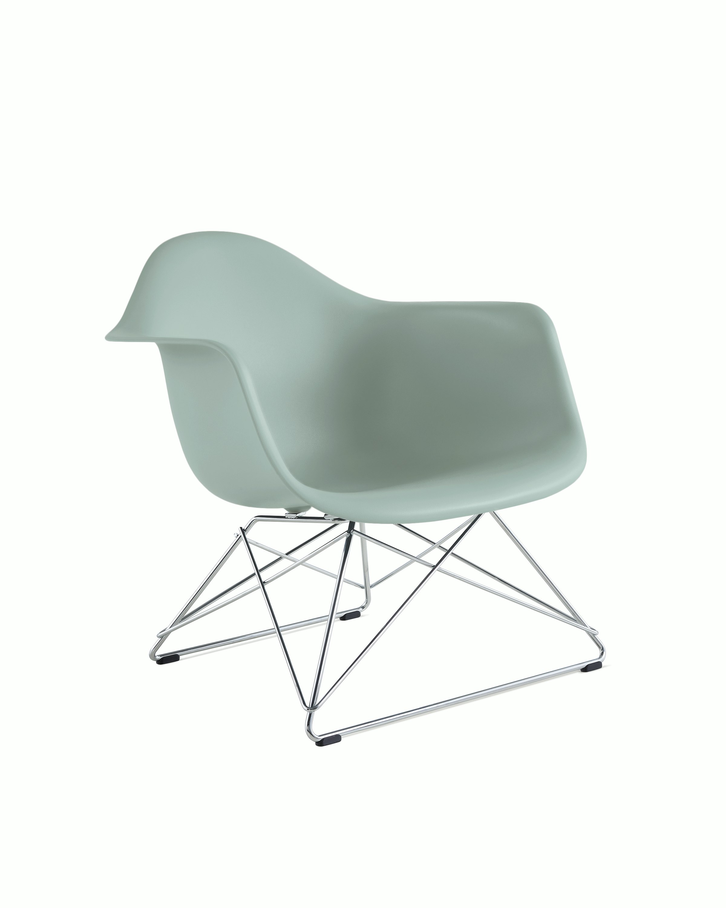 Eames Molded Plastic Low Wire Base Armchair
