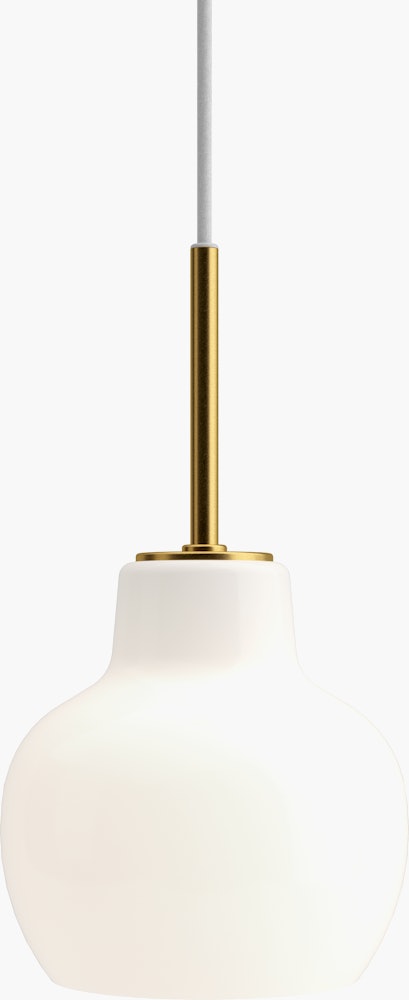 VL Ring Crown 1 Pendant in brass and opal