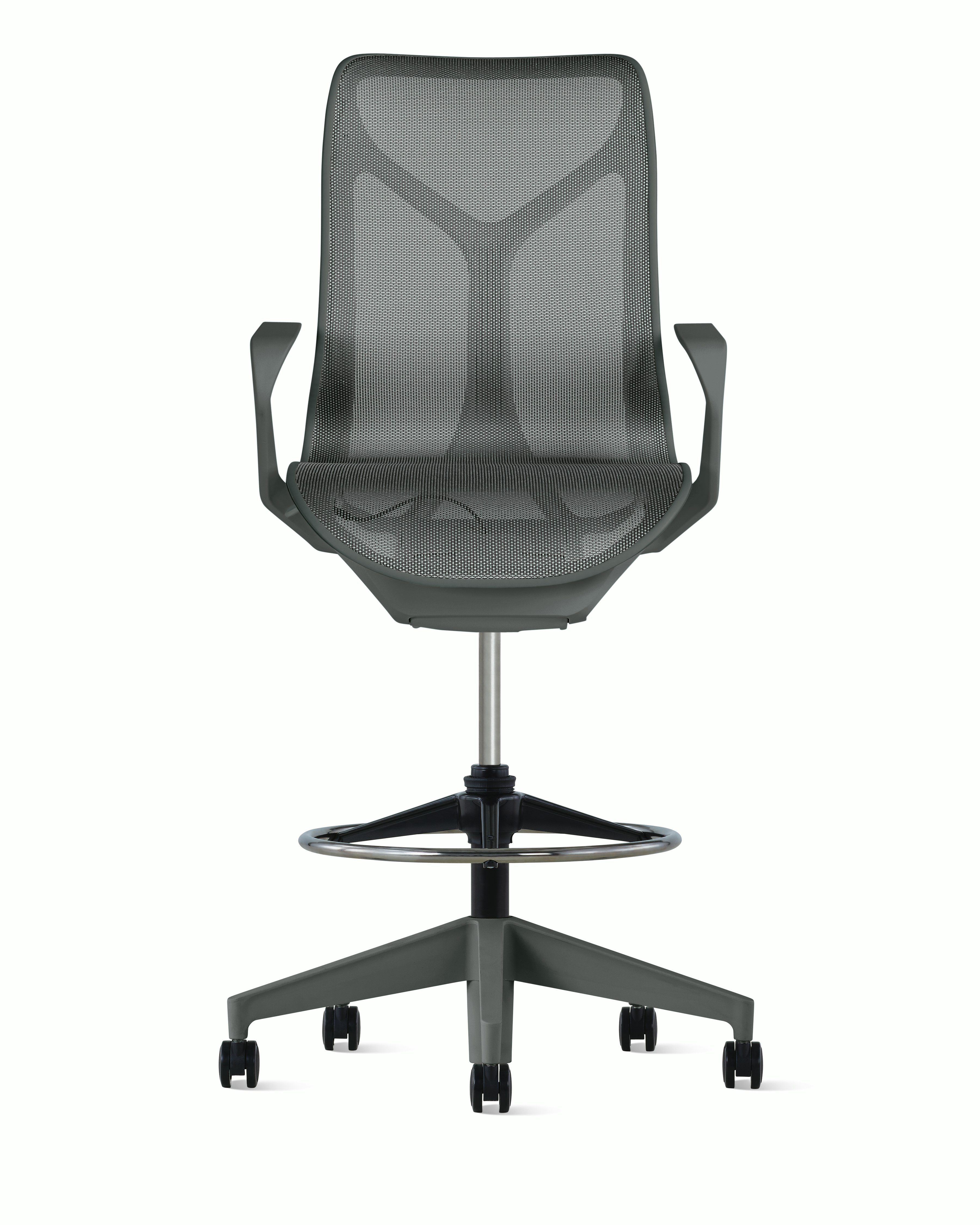 Cosm Stool Mid Back Fixed Arm