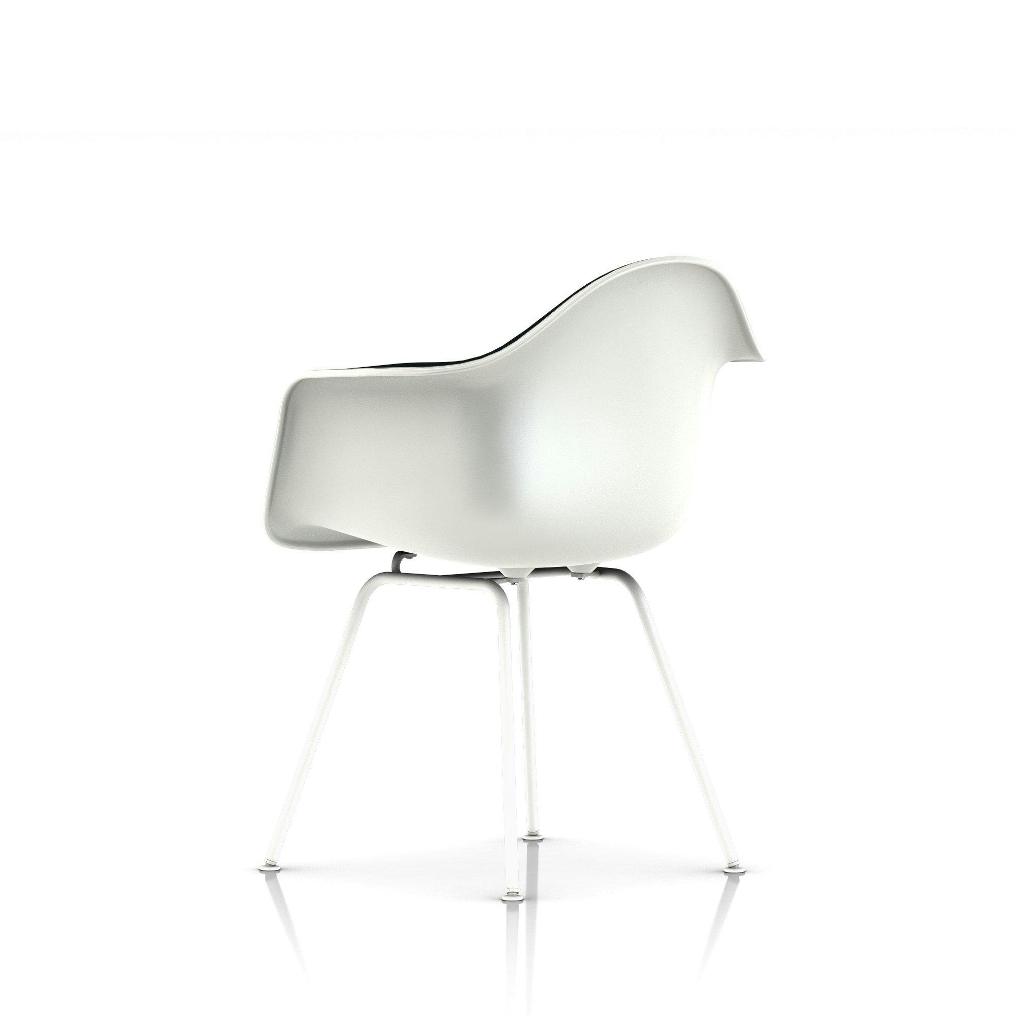 Eames Upholstered Molded Plastic Armchair - 4-Leg Base