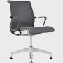 Setu Side Chair in Meld Knight with silver alloy base