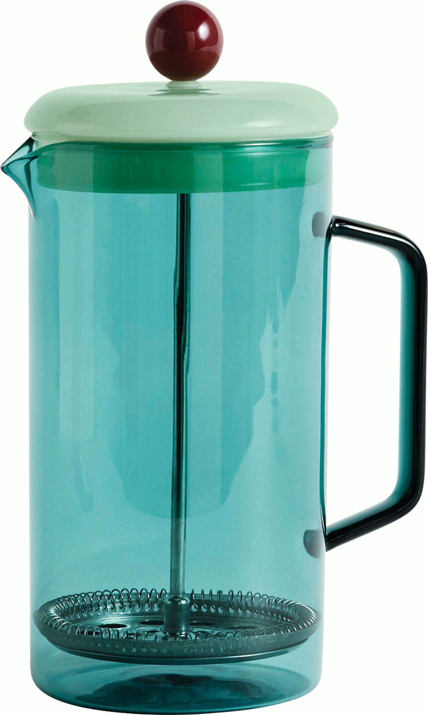 HAY French press brewer, clear - yellow
