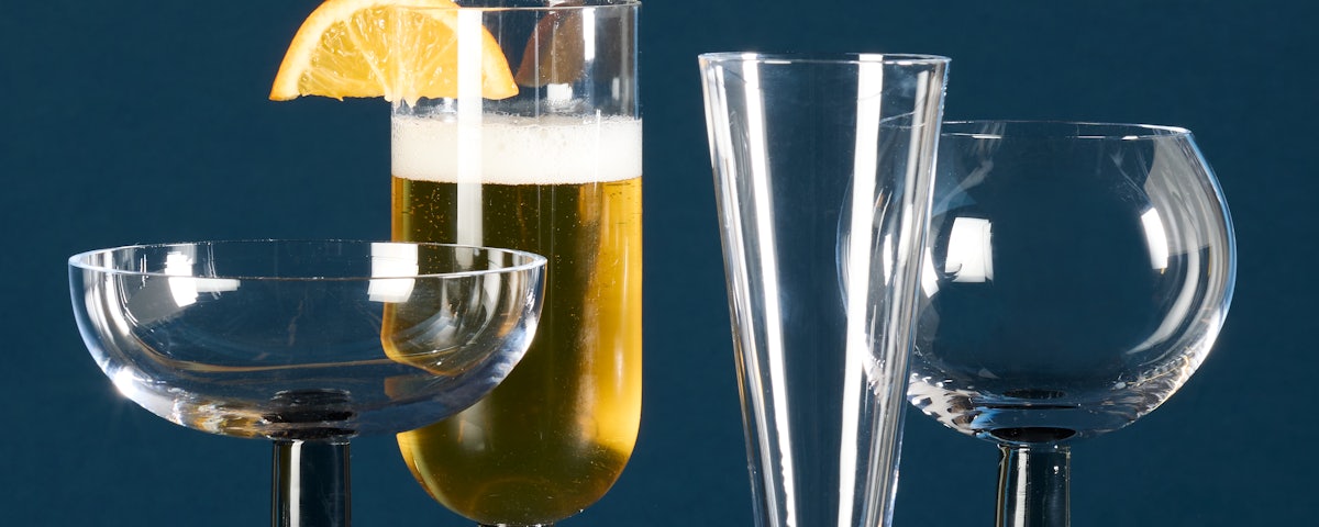 Puck Flute Glasses - Set of 2